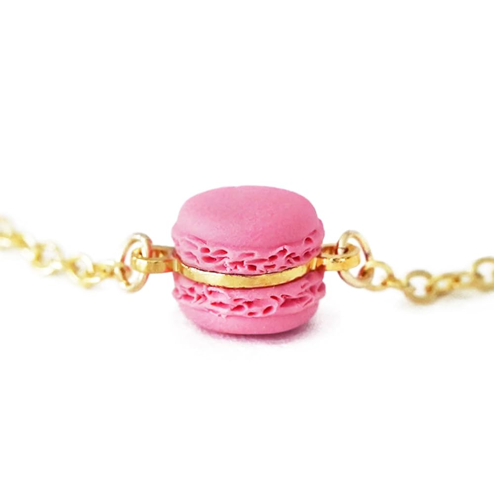 アクセサリー macaron Amazon.com: Cute Mini Pink Macaron Bracelet Kawaii Dessert